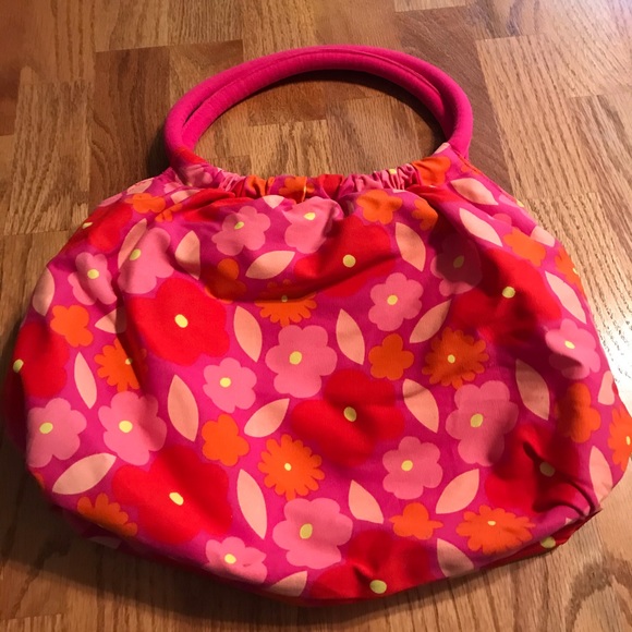 🌸EUC Pink & Orange Floral Purse🌸 - Picture 5 of 10